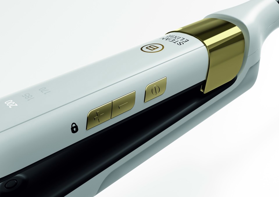 Imetec Bellissima Steam Elixir Piastra per capelli Vapore Bianco 235 W 2,5 m