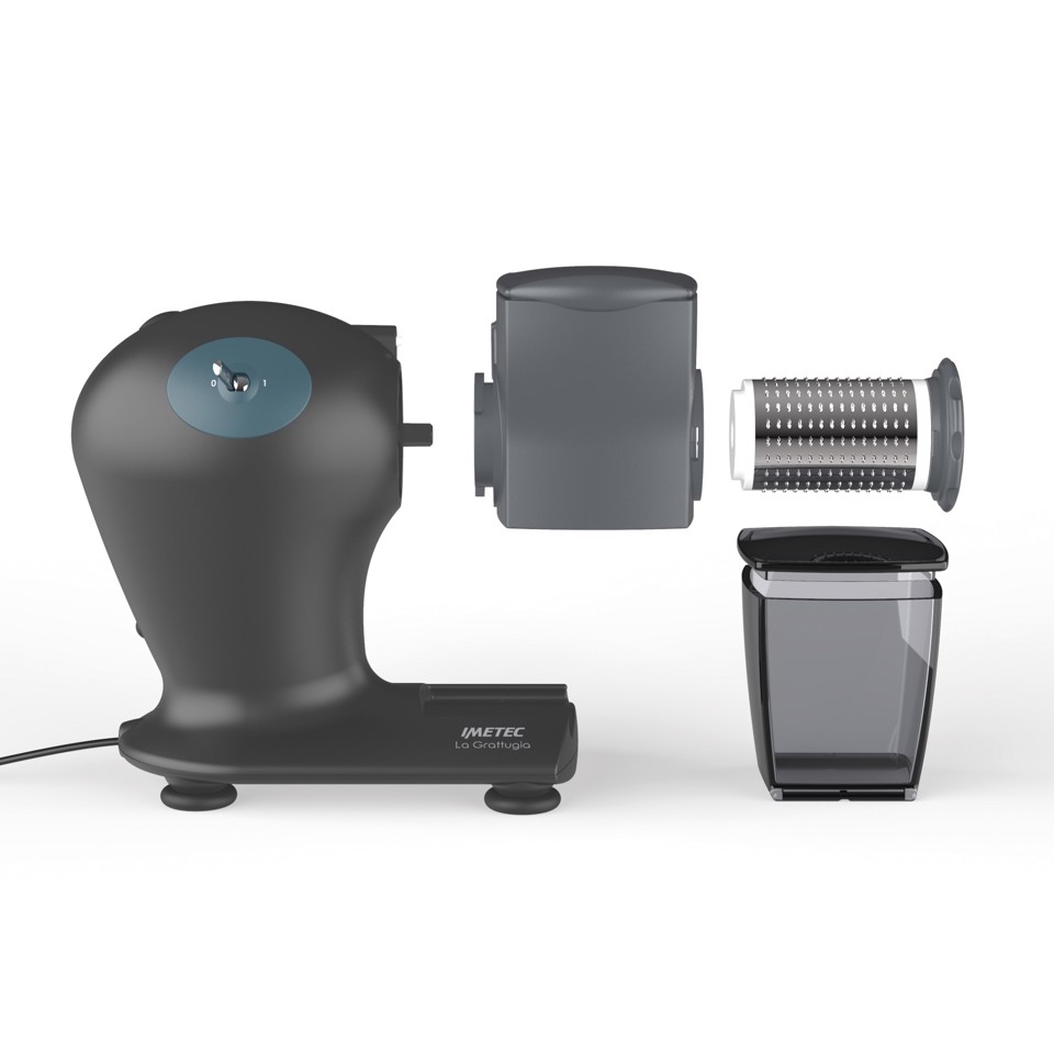 Imetec La Grattugia grattugia elettrica Alluminio Blu, Grigio