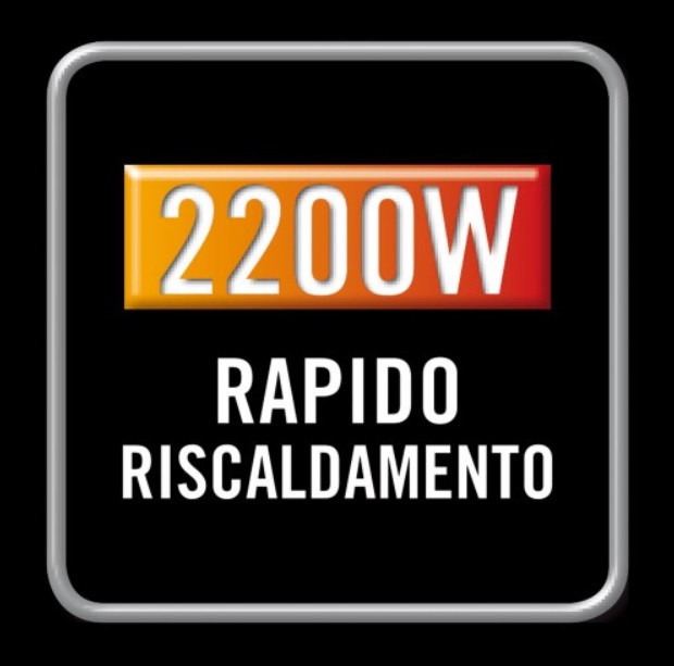 Imetec Living Air M2-100 Interno Arancione, Bianco 2200 W Riscaldatore ambiente elettrico con ventilatore