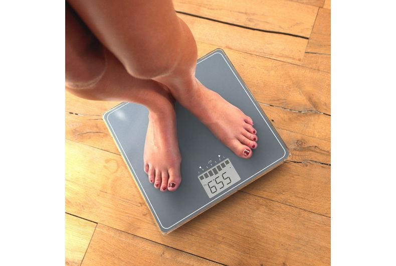 Imetec Monitoring ES9 300 Quadrato Grigio Bilancia pesapersone elettronica