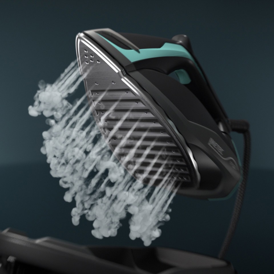 Imetec Onda sistema stirante con piastra a onde brevettata, 2400 W