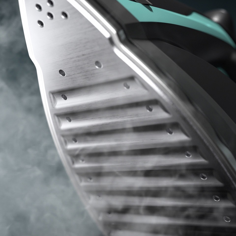 Imetec Onda sistema stirante con piastra a onde brevettata, 2400 W