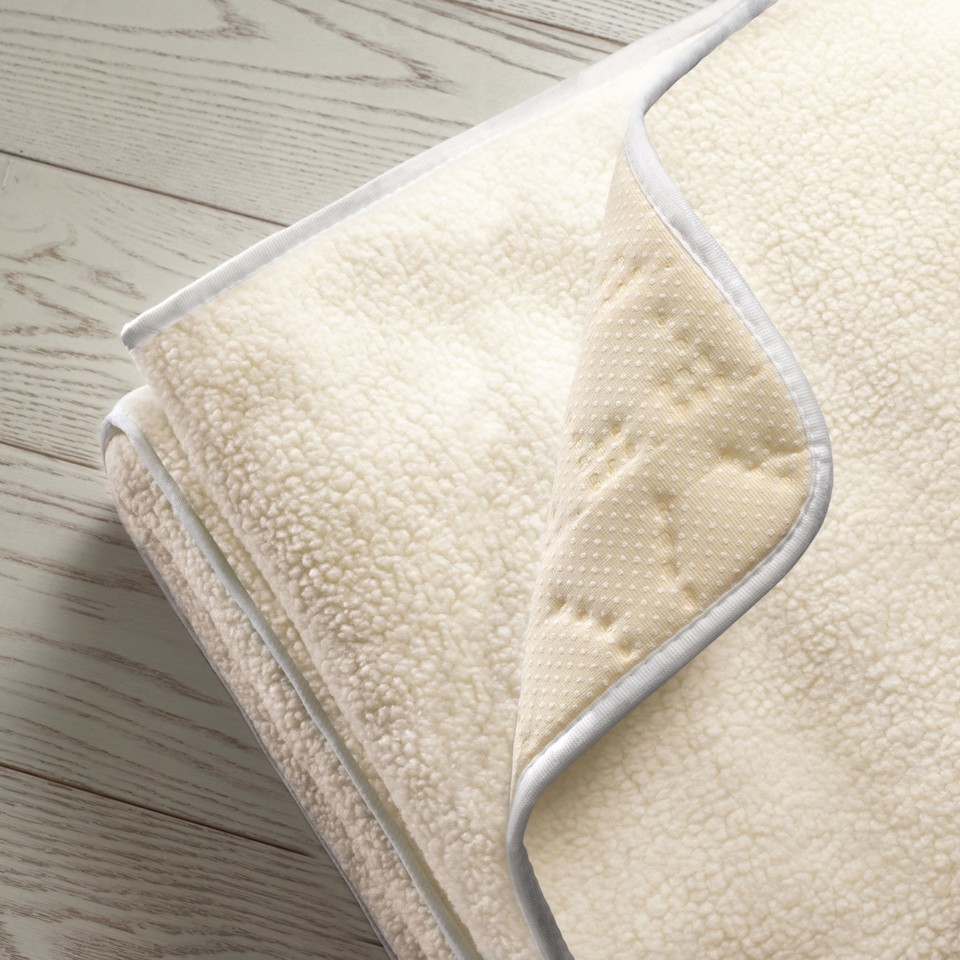 Imetec Scaldasonno Adapto 100% Lana e Merino, Sing. 150x80 cm, Riscaldamento rapido, Tecnologia Adapto, 6 temperature