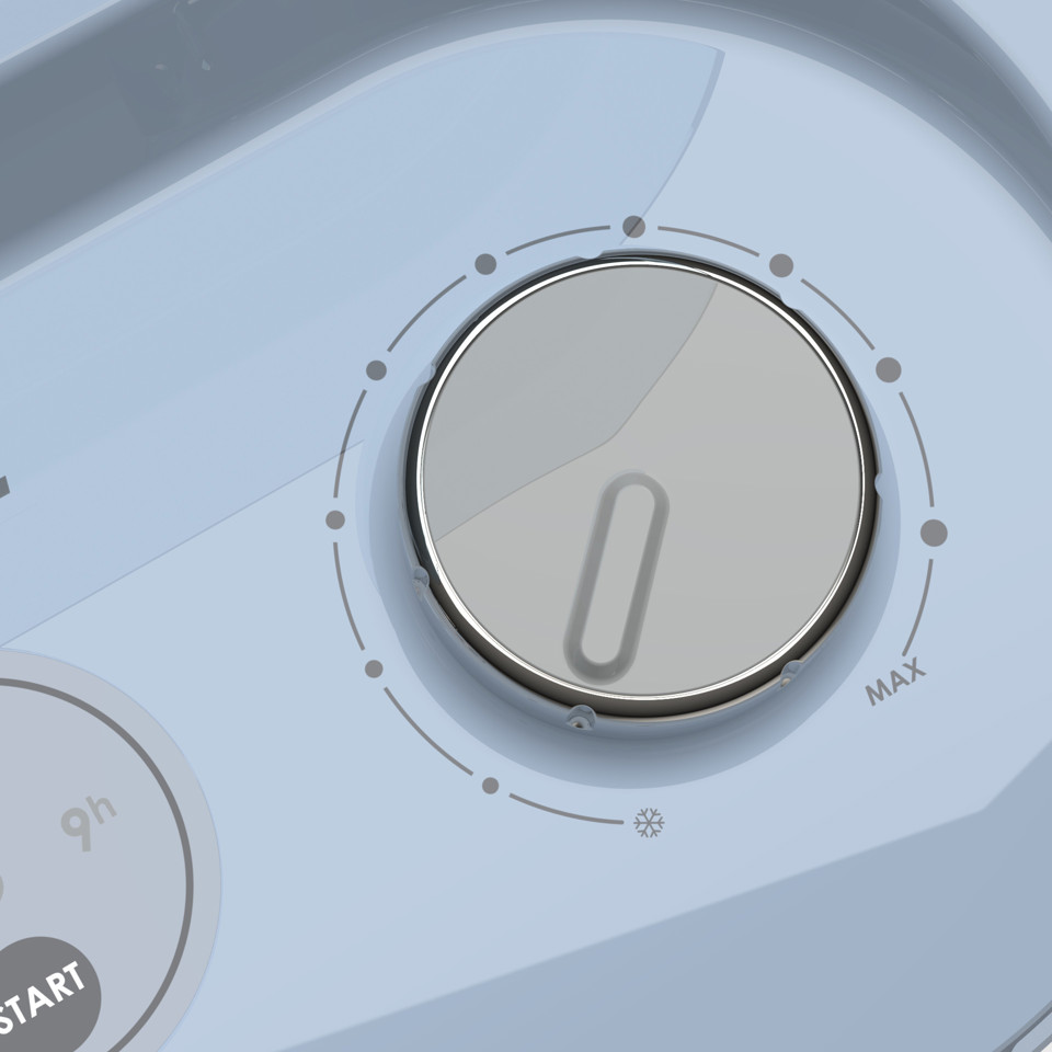 Imetec Silent Power Protection Interno Blu 2100 W Riscaldatore ambiente elettrico con ventilatore