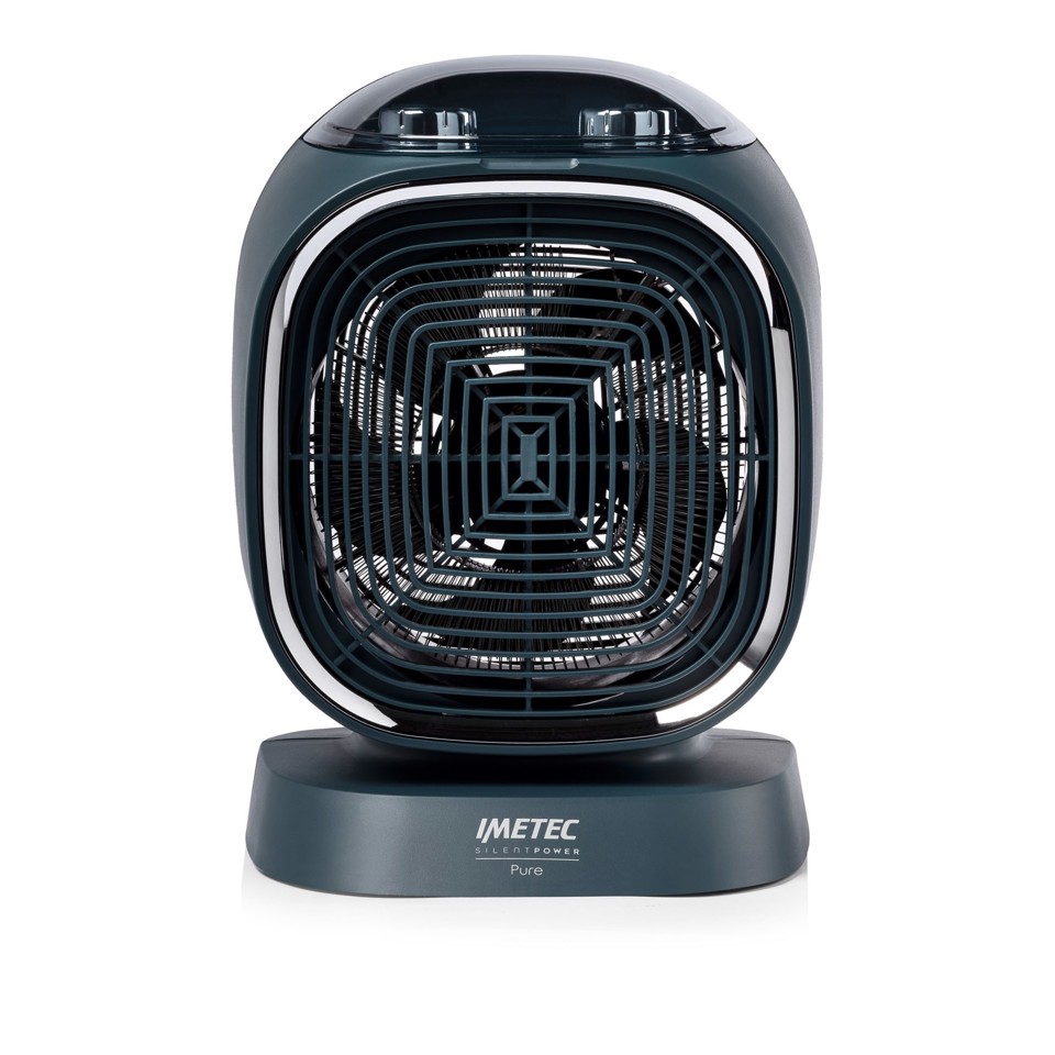 Imetec Termoventilatore Silent Power Pure, Silenzioso con ionizzatore, Timer di autospegnimento, 2100 W
