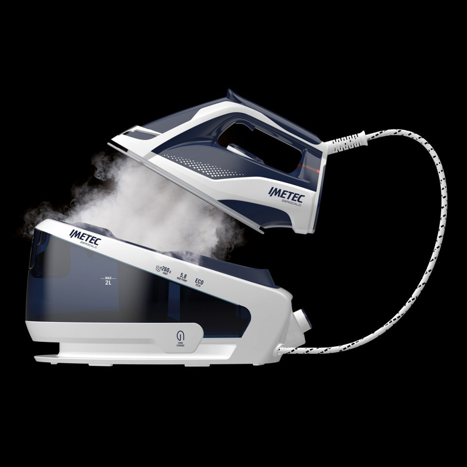 Imetec ZeroCalc Pro Ceramic PS2 2400 2100 W 2 L Ceramica Blu, Bianco