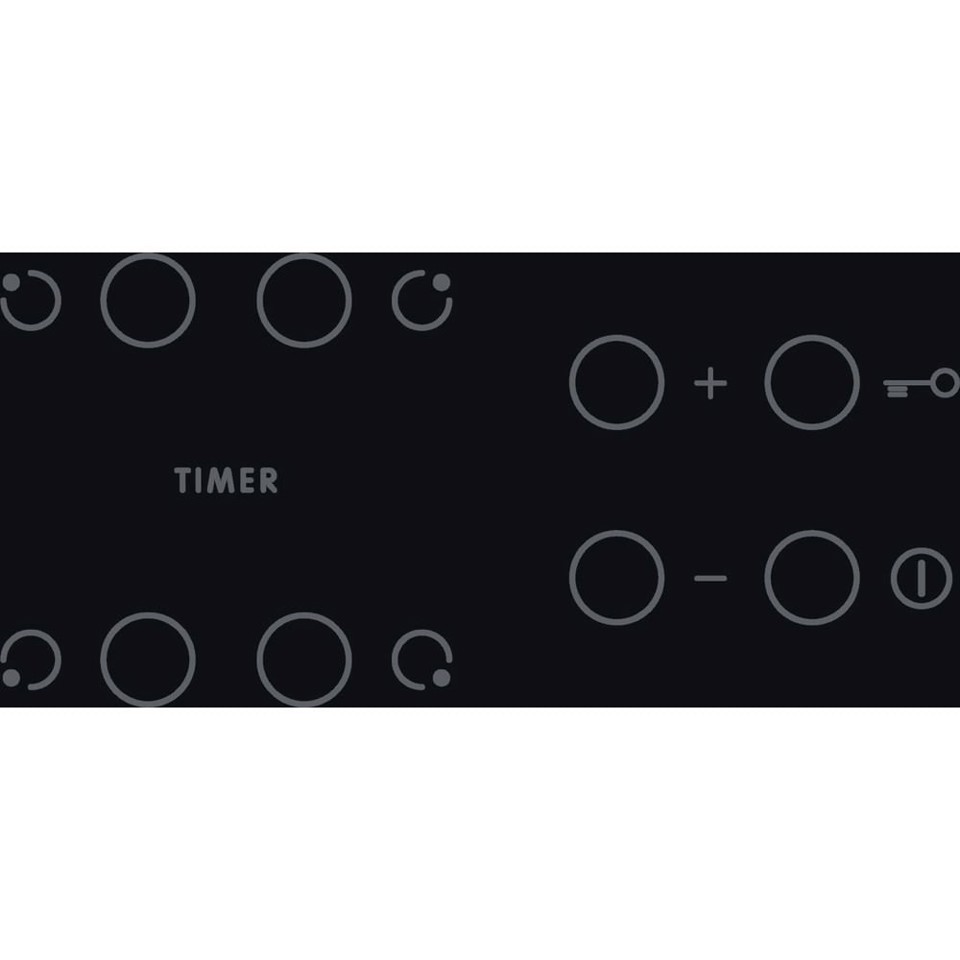 Indesit AAR 160 C Nero Da incasso 58 cm Ceramica 4 Fornello(i)