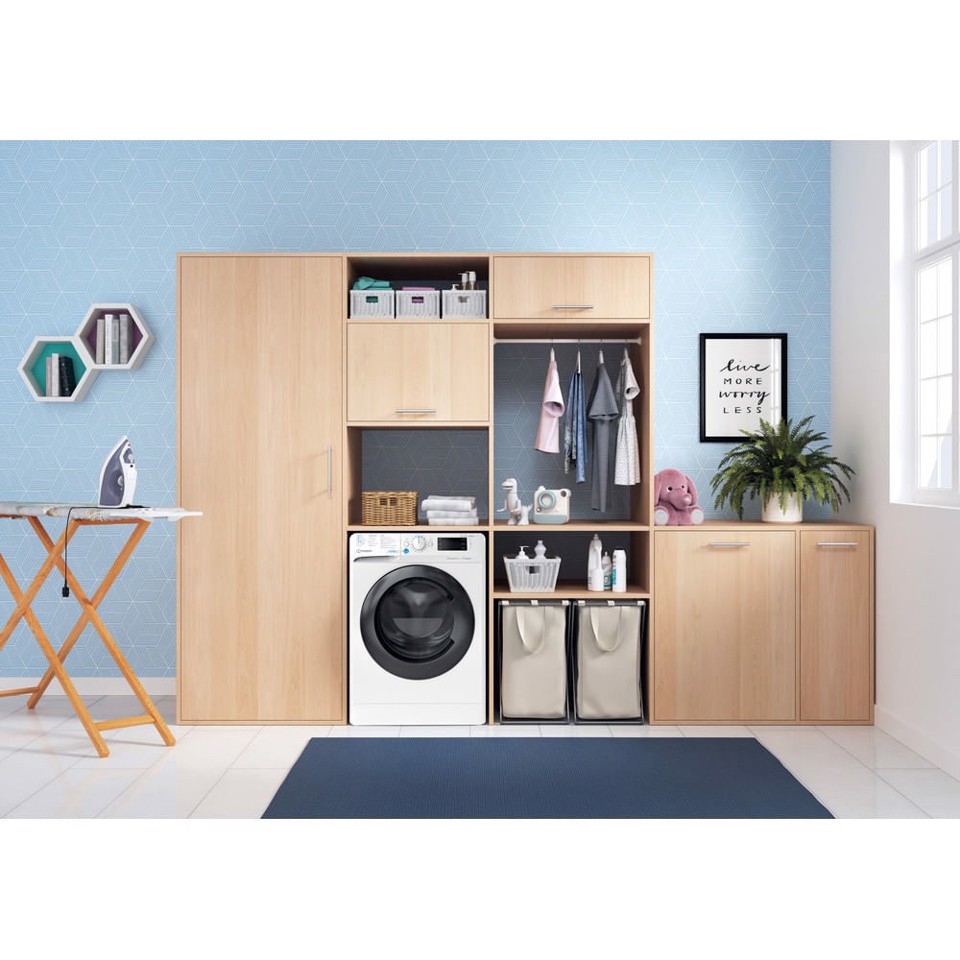 Indesit BDE 96436 WKV IT lavasciuga Libera installazione Caricamento frontale Bianco D
