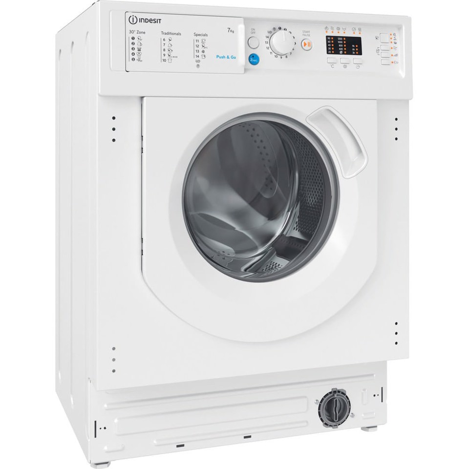 Indesit BI WMIL 71252 EU N lavatrice Caricamento frontale 7 kg 1200 Giri/min E Bianco