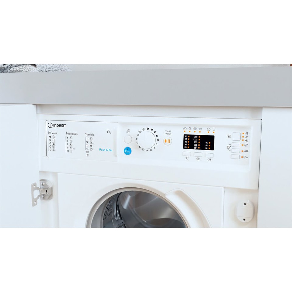 Indesit BI WMIL 71252 EU N lavatrice Caricamento frontale 7 kg 1200 Giri/min E Bianco
