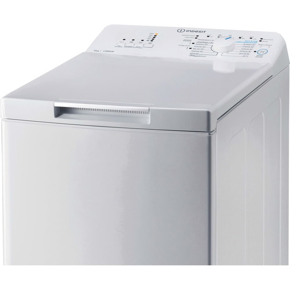 Indesit BTW L50300 IT/N lavatrice Caricamento dall'alto 5 kg 1000 Giri/min D Bianco