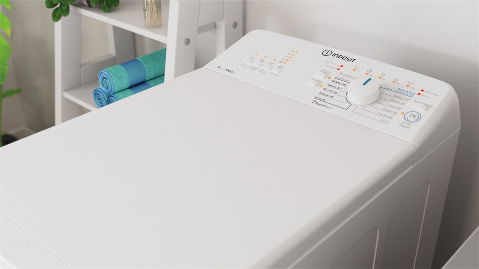 Indesit BTW L60400 IT lavatrice Caricamento dall'alto 6 kg 1000 Giri/min C Bianco