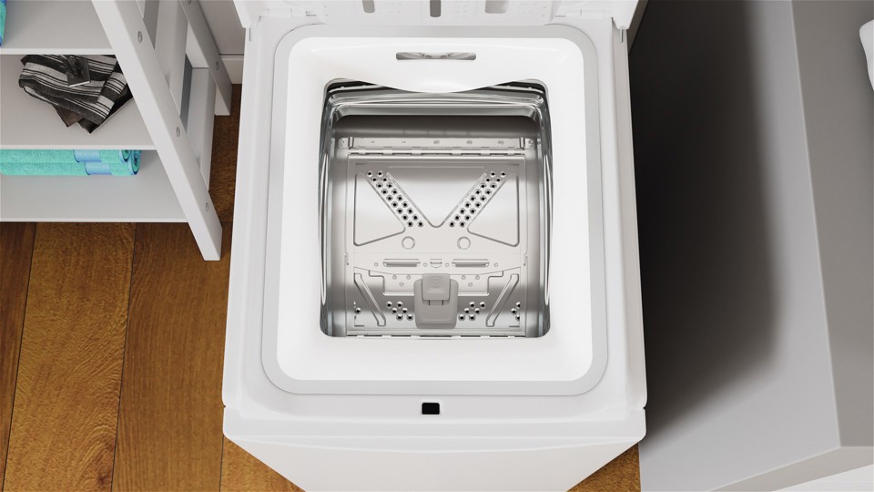 Indesit BTW S6251P IT lavatrice Caricamento dall'alto 6 kg 1200 Giri/min B Bianco