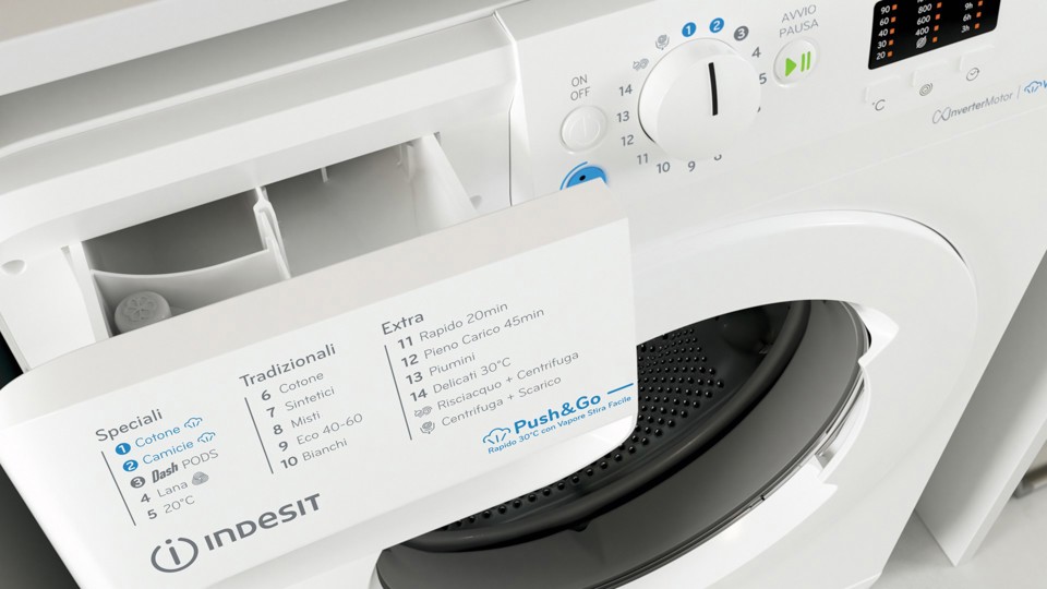 Indesit BWA 71296X WV IT lavatrice Caricamento frontale 7 kg 1200 Giri/min Bianco