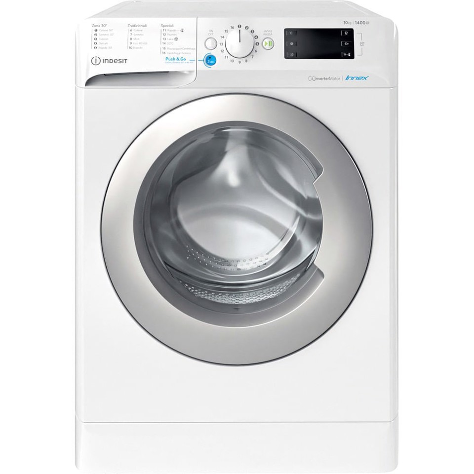 Indesit BWE 101486X WS IT lavatrice Caricamento frontale 10 kg 1400 Giri/min A Bianco
