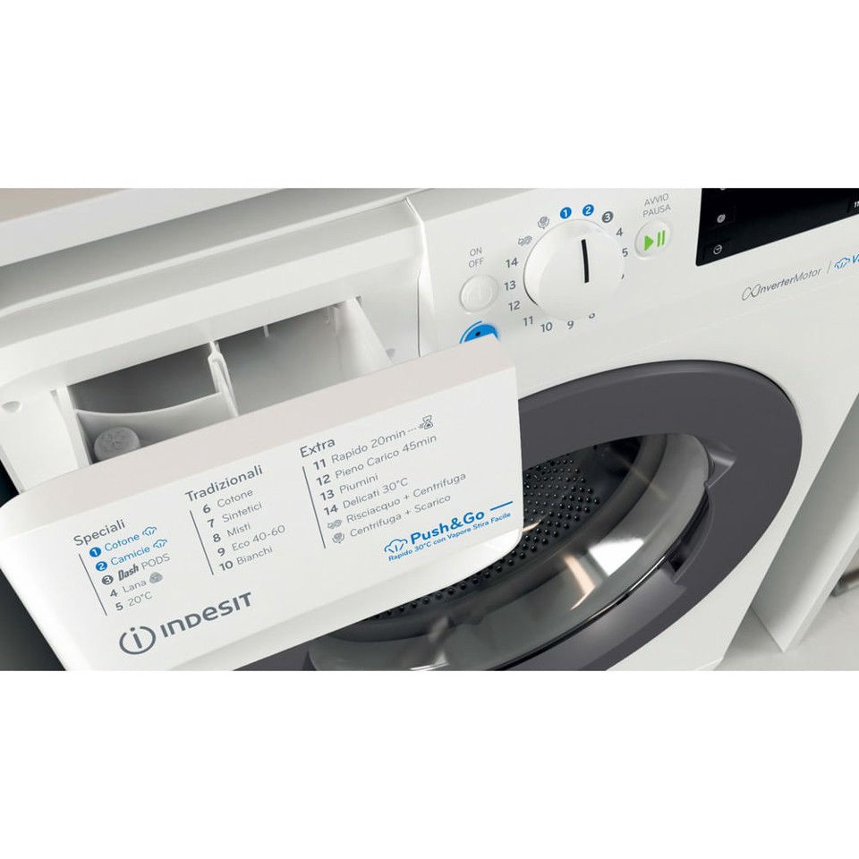 Indesit BWE 91496X WKV IT lavatrice Caricamento frontale 9 kg 1351 Giri/min Bianco