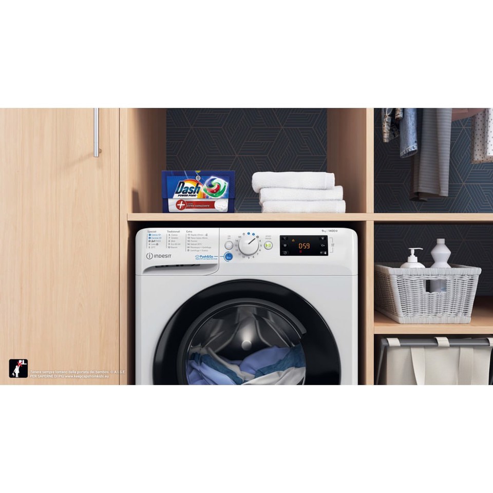 Indesit BWE 91496X WKV IT lavatrice Caricamento frontale 9 kg 1351 Giri/min Bianco