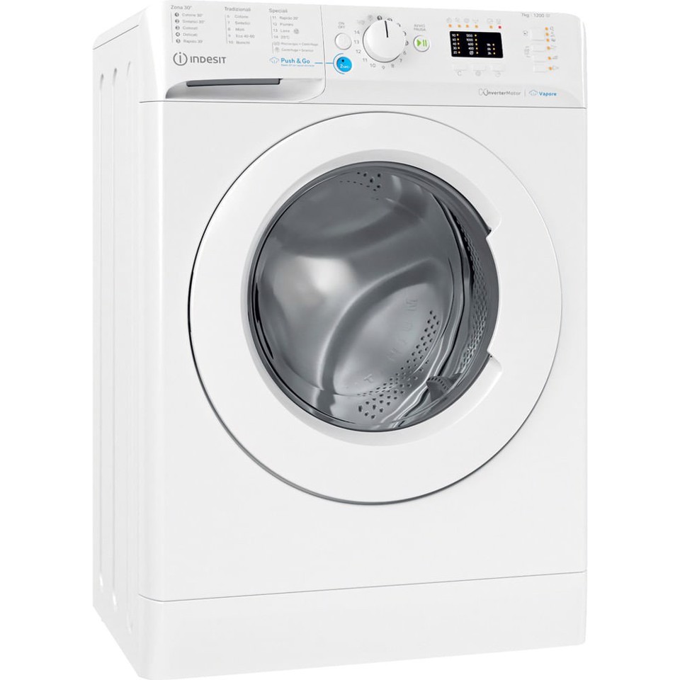 Indesit BWSA 7125X WV IT lavatrice Caricamento frontale 7 kg 1200 Giri/min B Bianco