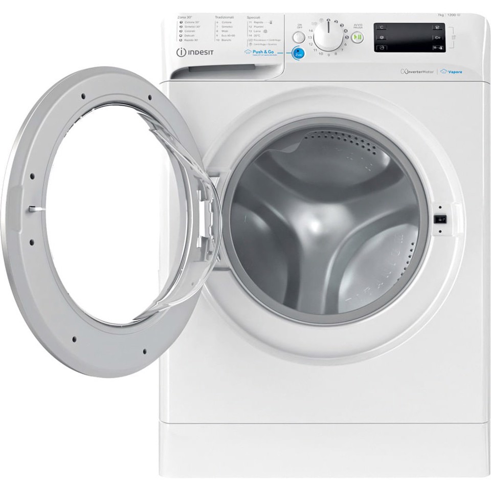 Indesit BWSE 7125X SV IT lavatrice Caricamento frontale 7 kg 1200 Giri/min B Bianco