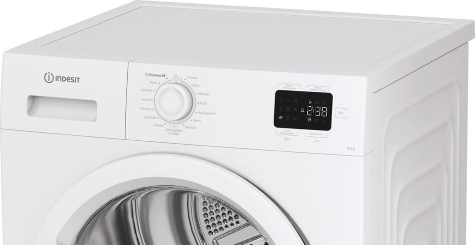Indesit C YD 103D WW IT, Capacità 10kg, classe D, colore White, Dispay digitale, QuickDry