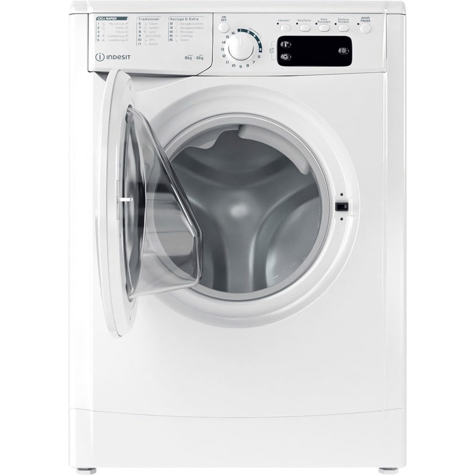 Indesit EWDE 861483 W IT N lavasciuga Libera installazione Caricamento frontale Bianco D