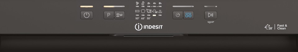 Indesit I3B L634 B lavastoviglie A scomparsa parziale 14 coperti D