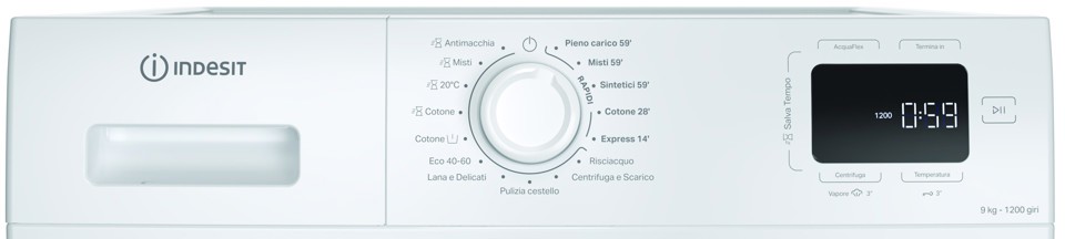 Indesit IM 962 MY TIME IT lavatrice Caricamento frontale 9 kg 1200 Giri/min Bianco