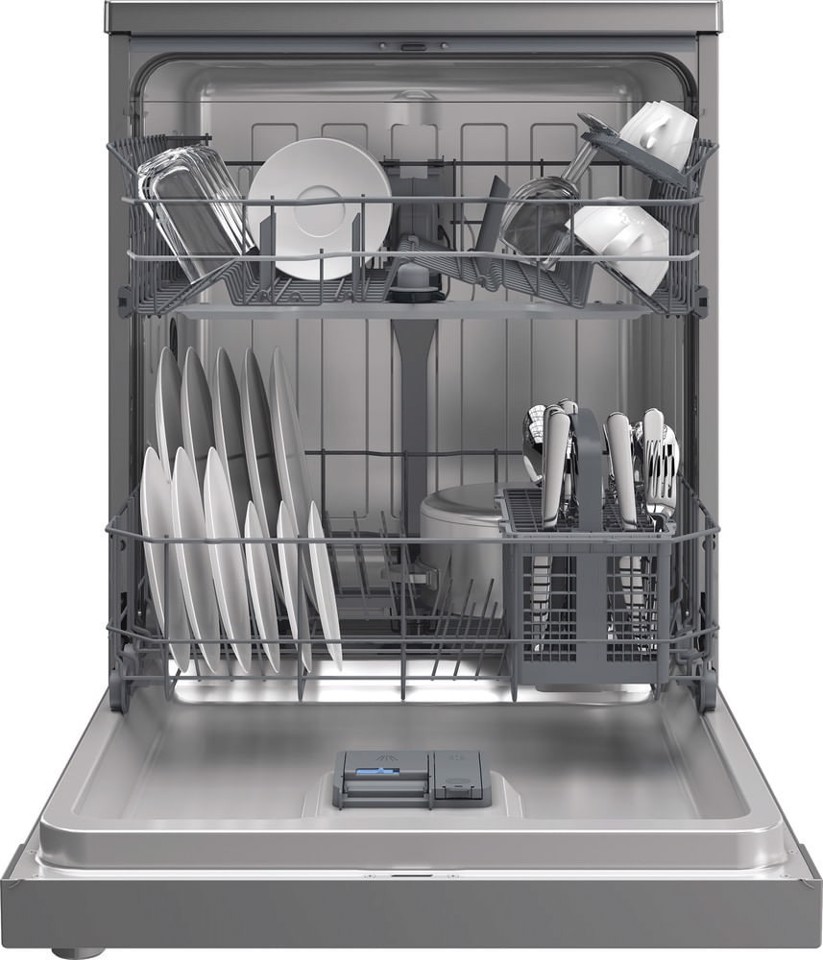 Indesit IN2FE13DT9S, lavastoviglie 60cm, Classe E, 13 coperti, Silver
