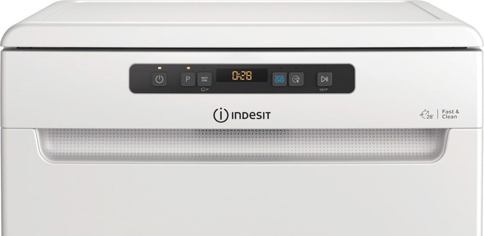 Indesit IN2FFC14BN6, Lavastoviglie 60cm, Classe C, 14 coperti, Push&Go, 44dBA, White