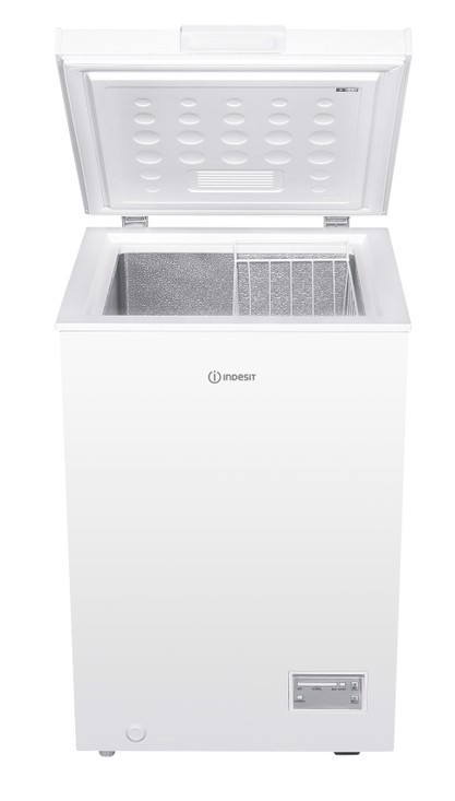 Indesit INCF 984 E Congelatore orizzontale a libera installazione, Statico , 55 cm, Classe E, Bianco, 40 db, h 85cm