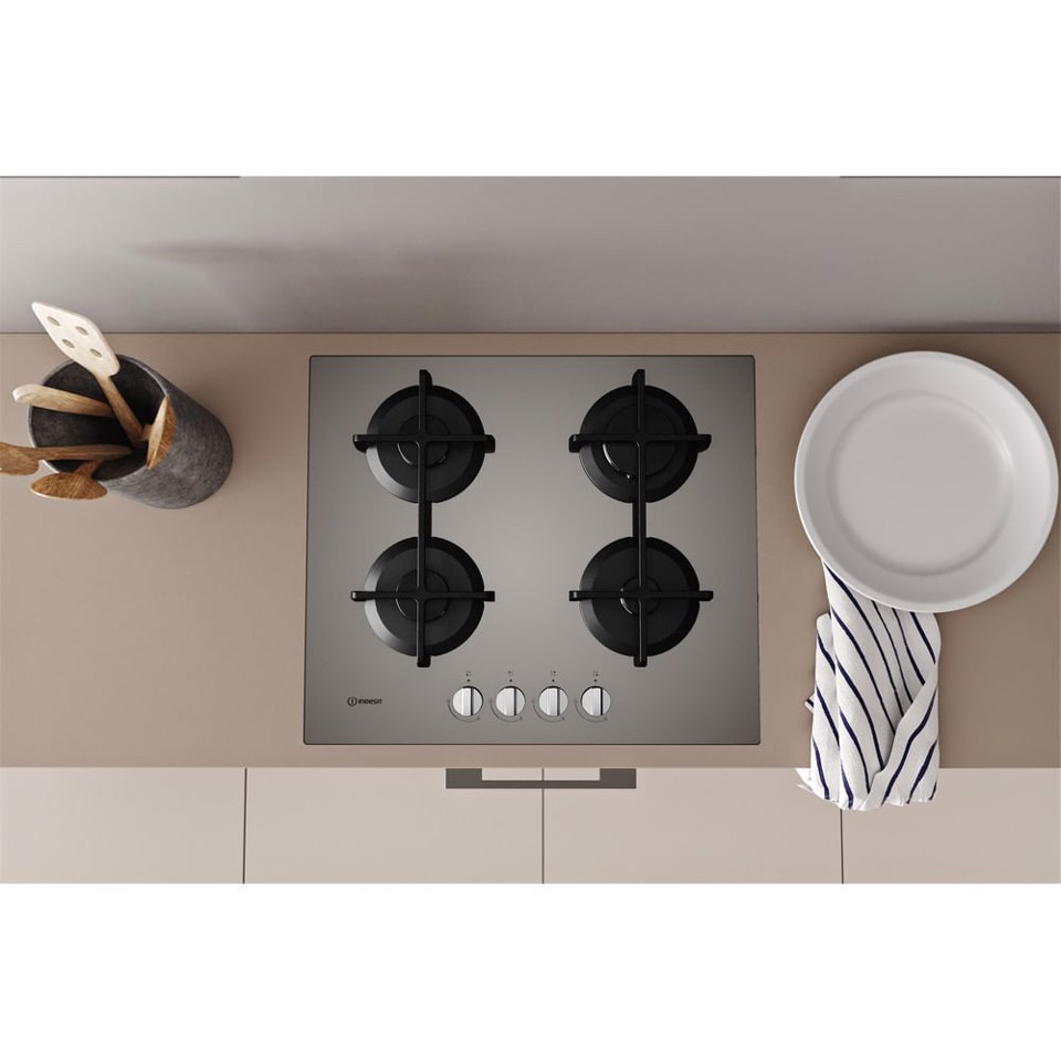 Indesit ING 61T/TD Marrone Da incasso 59 cm Gas 4 Fornello(i)