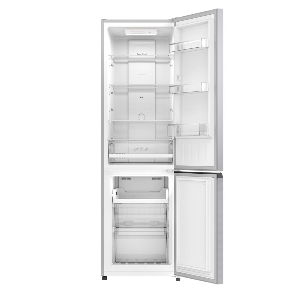 Indesit INKF 8251 S5E Frigorifero combinato a libera installazione, No Frost , 54 cm, Classe D, Silver, 42 db, h 204cm