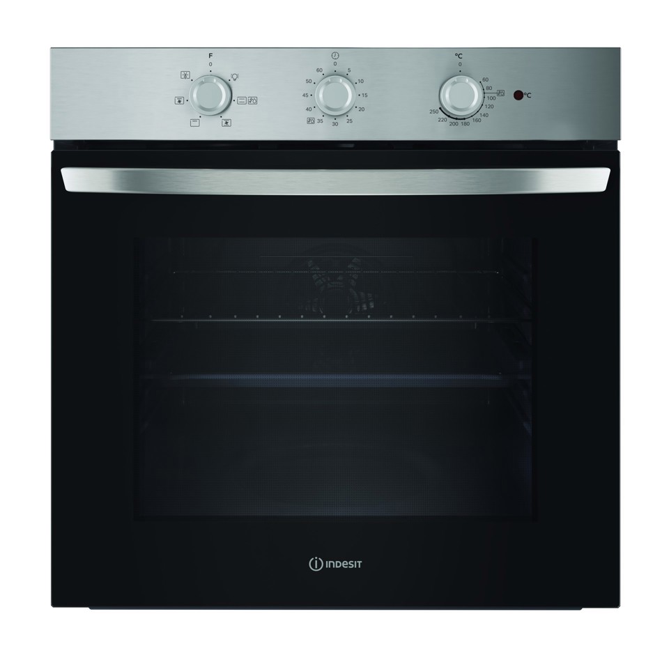 Indesit IO 2350H X Forno multifunzione inox, 6 Funzioni totali, Classe A, 66 Lt, pulizia Steam&Clean