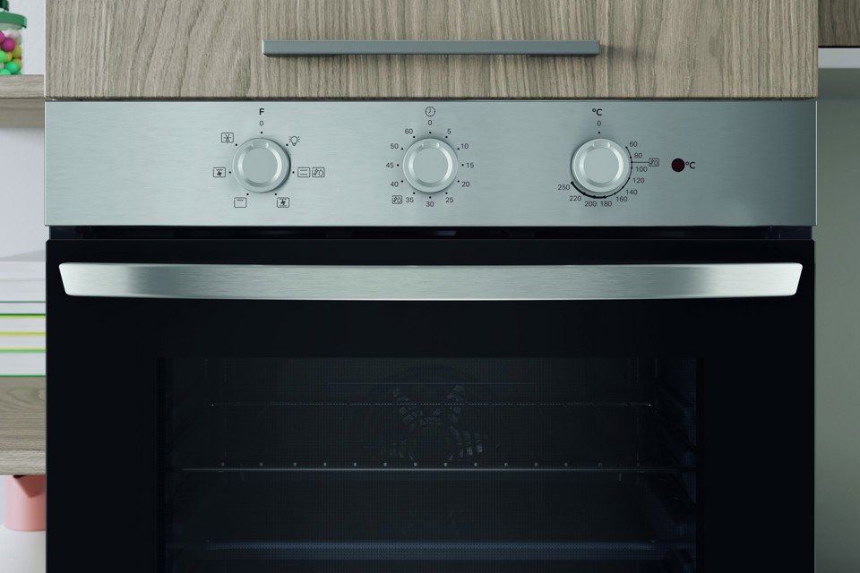 Indesit IO 2350H X Forno multifunzione inox, 6 Funzioni totali, Classe A, 66 Lt, pulizia Steam&Clean