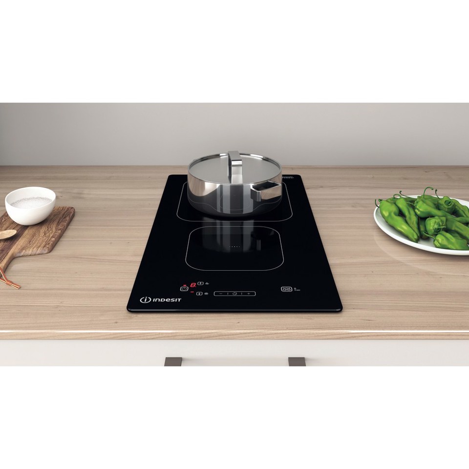 Indesit IS 19Q30 NE Nero Da incasso 28 cm Piano cottura a induzione 2 Fornello(i)