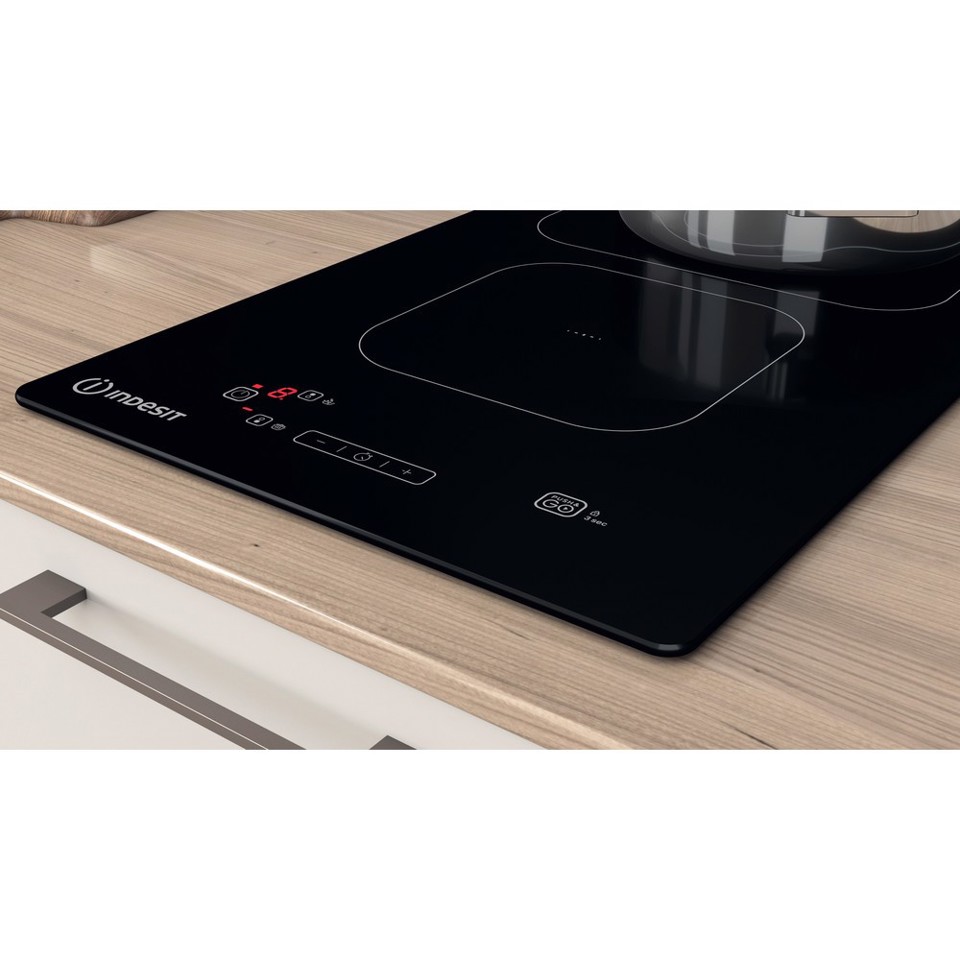 Indesit IS 19Q30 NE Nero Da incasso 28 cm Piano cottura a induzione 2 Fornello(i)
