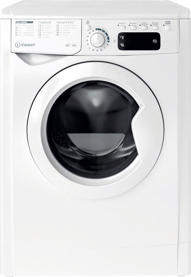 Indesit Lavasciuga a libera installazione EWDE 861483 W IT N - EWDE 861483 W IT N Made in Italy