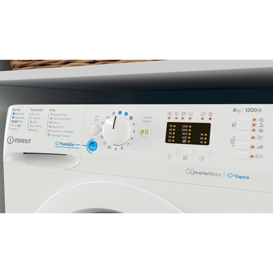 Indesit Lavatrice a libera installazione BWA 81295X WV IT - BWA 81295X WV IT