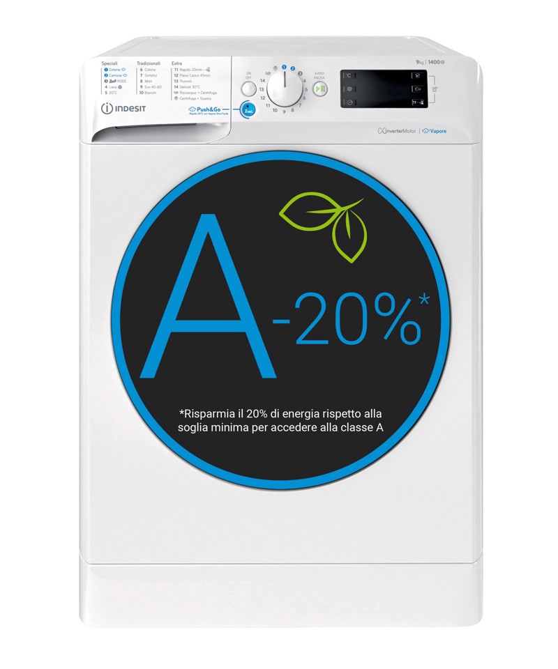 Indesit Lavatrice a libera installazione BWE 91498X WKV IT - BWE 91498X WKV IT