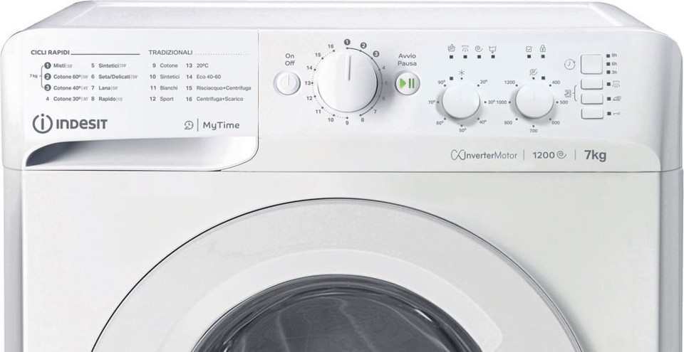 Indesit Lavatrice a libera installazione MTWC 71296 W IT - MTWC 71296 W IT