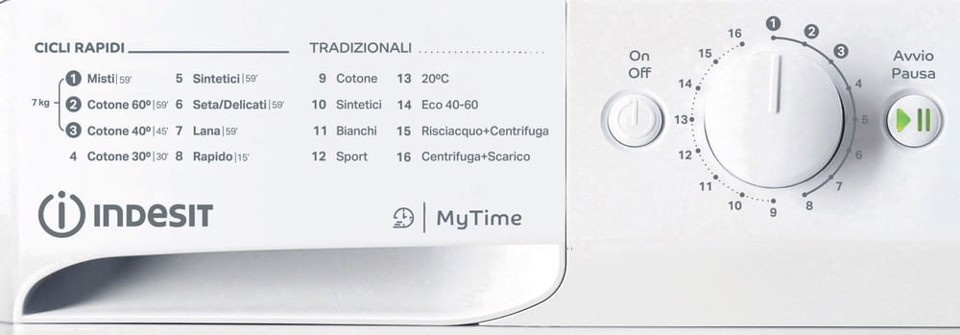 Indesit Lavatrice a libera installazione MTWC 71296 W IT - MTWC 71296 W IT