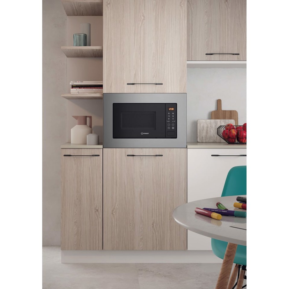 Indesit MWI 120 GX Da incasso Microonde con grill 20 L 800 W Acciaio inossidabile
