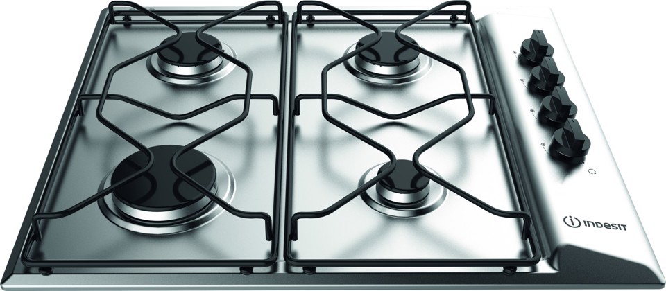 Indesit PAA 642 IX/I WE1 Acciaio inossidabile Da incasso 58 cm Gas 4 Fornello(i)