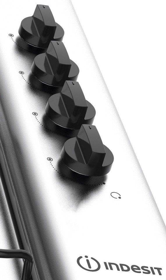 Indesit PAA 642 IX/I WE1 Acciaio inossidabile Da incasso 58 cm Gas 4 Fornello(i)