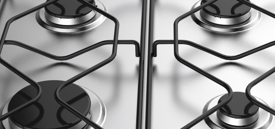 Indesit PAA 642 IX/I WE1 Acciaio inossidabile Da incasso 58 cm Gas 4 Fornello(i)