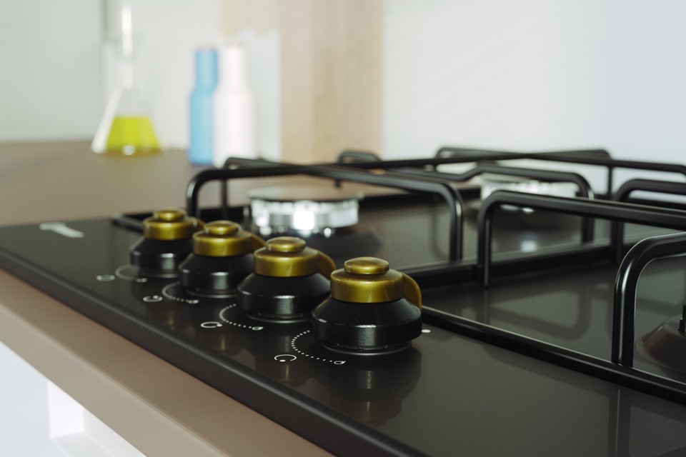 Indesit TH 642 /I (AN) Antracite Da incasso 58 cm Gas 4 Fornello(i)