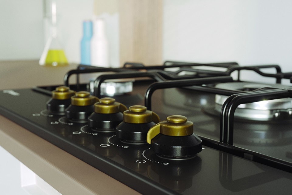 Indesit TH 752 /I (AN) Antracite Da incasso 75 cm Gas 5 Fornello(i)