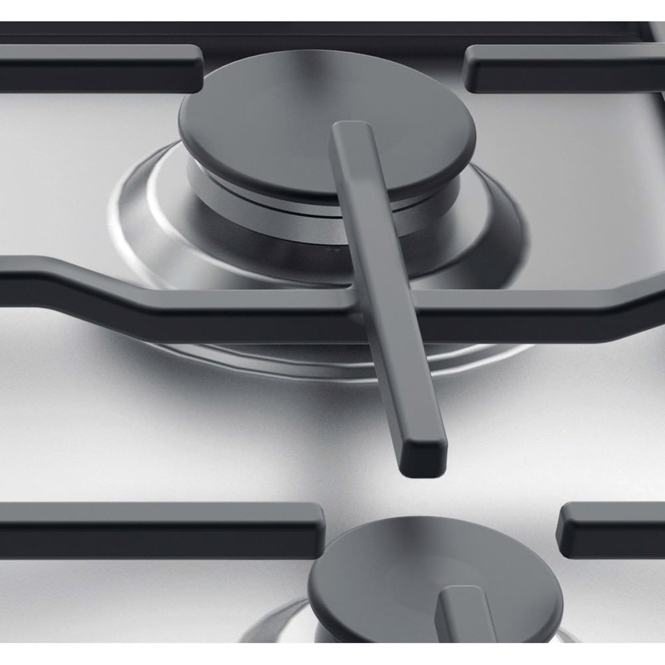 Indesit THP 641 IX/I Acciaio inossidabile Da incasso 58 cm Gas 4 Fornello(i)