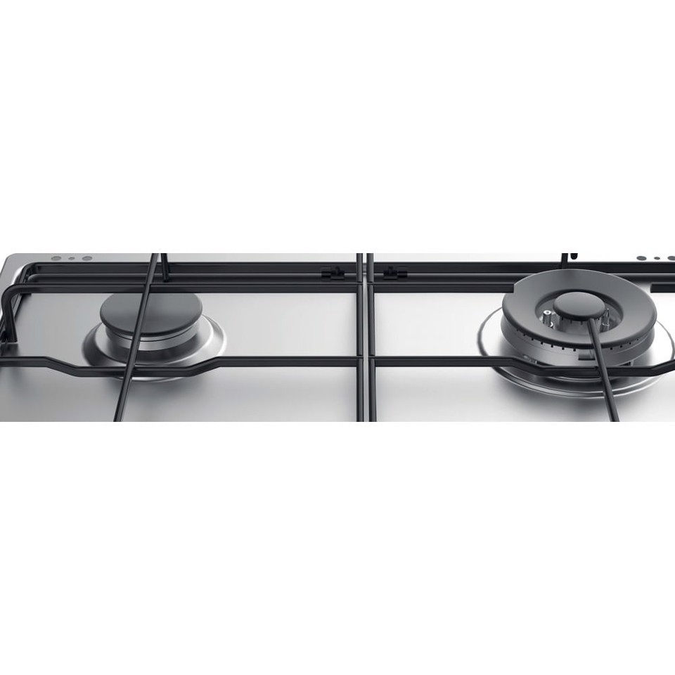 Indesit THP 642 W/IX/I RU Acciaio inossidabile Da incasso 58 cm Gas 4 Fornello(i)