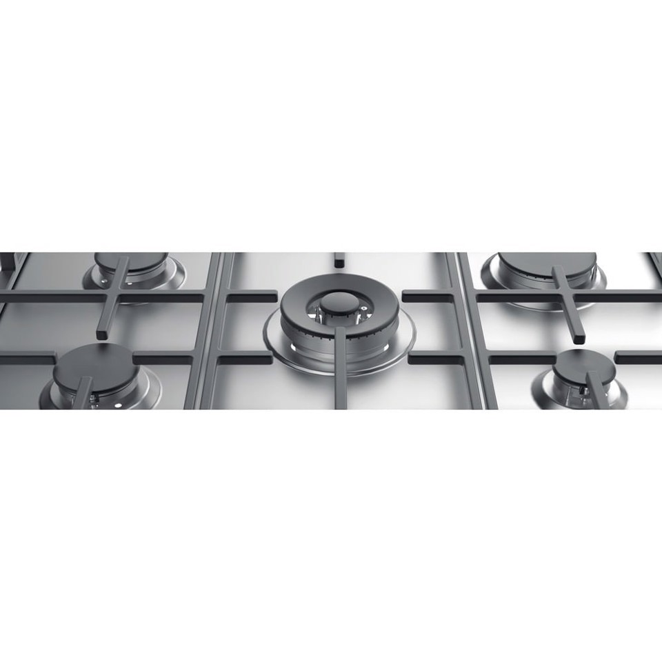 Indesit THP 751 W/IX/I IT Acciaio inossidabile Da incasso 75 cm Gas 5 Fornello(i)